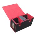 thumbnail image 3 of Caja para cartas de baraja perfke cuero PU impermeable versátil resistente rojo 21 cm x 10,4 cm x 11,8 cm, 3 of 9