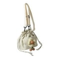 thumbnail image 1 of Bolso tipo cubo para mujer, estilo hobo, moderno, para teléfono móvil, bolso de mano, pequeño, bandolera Blanco, 1 of 9