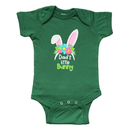 

Inktastic Dad s Little Bunny Cute Easter Bunny Ears Gift Baby Boy or Baby Girl Bodysuit