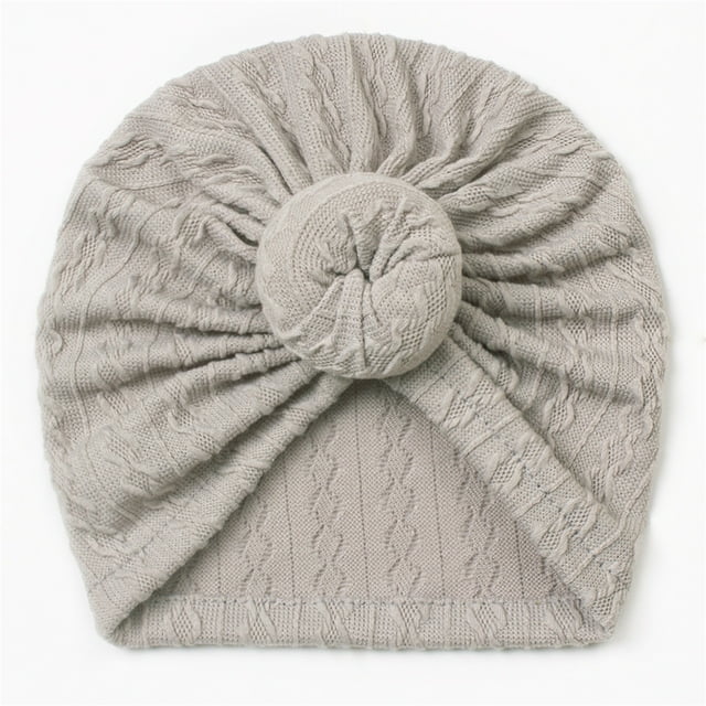 Turban Noué Élégant pour Tout-Petits Garçons et Filles, Couvre-Chef Doux, Extensible et Élastique