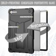 thumbnail image 5 of TECH CIRCLE Case for Lenovo Tab M10 Plus (3rd Gen) 2022 10.6 inch TB-125F/TB-128F,Shockproof Kids Friendly Convertible Stand Full Body Rugged Protective Sturdy Cover with Pencil Holder, Black, 5 of 5