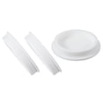 thumbnail image 1 of Uxcell 3 Pcs Tapón de Silicona en Forma de T, Diámetro 102 mm/4.02 Pulgadas, Tapón de Silicona Elástico Impermeable Reutilizable, Tapón de Agujero Redondo para Equipos de Tuberías, Blanco, 1 of 7
