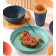 thumbnail image 4 of 12 Pieces Bowl Set Tablewares, Wheat Straw Dinnerware Sets, Lightweight Degradable Dinner Plates Set,Bowls, Cups, Tablewares Set, Dishwasher Safe, 4 of 6