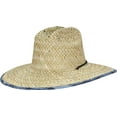 thumbnail image 4 of Quiksilver Mens Outsider Wide Brim Straw Sun Hat - Airy Blue - L/XL, 4 of 5