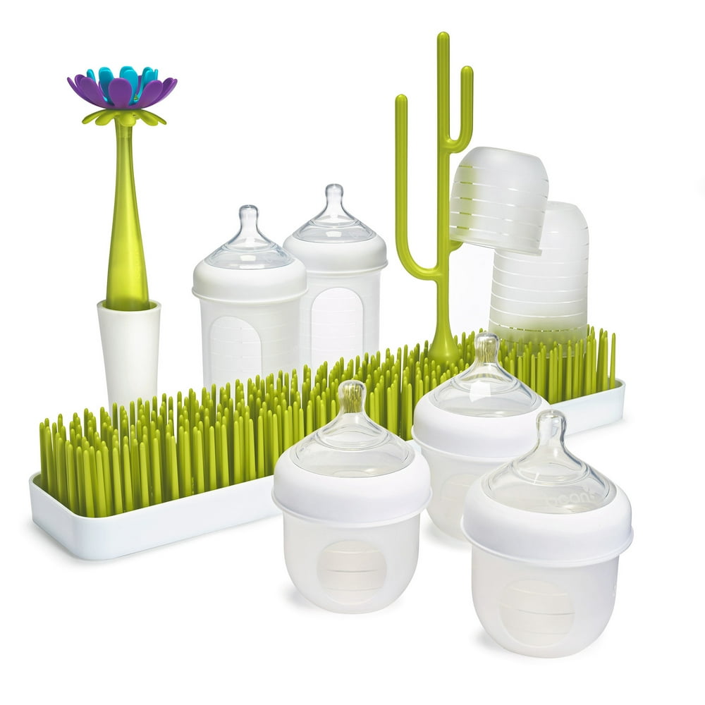Boon Nursh Feeding Gift Set With Patch Drying Rack, Forb Bottle Brush
