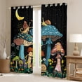thumbnail image 2 of Feelyou Kawaii Jungle Mushroom Curtains Pack of 2 (42x84 Each) for Teens, Cartoon Snail Curtains Blackout, Rustic Farmhouse Bedroom Curtains, Blackout Curtains Bedroom Decor, 2 of 6