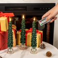 thumbnail image 3 of Lamp Homemory, 3 velas LED verdes para árbol de Navidad, 25 cm, 3 of 7
