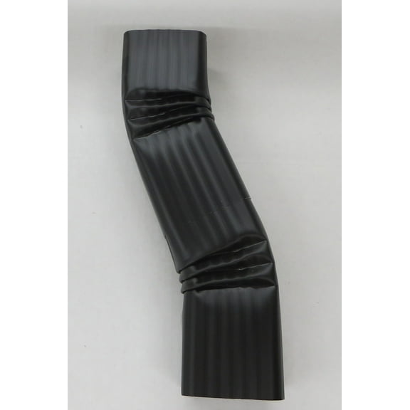 Aluminum Offset Downspout Elbow (2x3 B, BLACK)