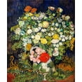 thumbnail image 2 of Van Gogh, Vincent 26x30 White Modern Wood Framed Museum Art Print Titled - Bouquet of Flowers in a Vase (1890) , 2 of 4