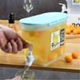 thumbnail image 2 of Dispensador de Bebidas de 3.5L con Grifo y Tapa, Jarra para Refrigerador Azul, 2 of 7