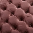 thumbnail image 6 of Provence Blush New Velvet Square Ottoman, 6 of 13