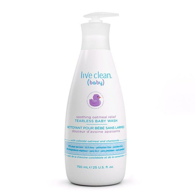 Live Clean Baby Soothing Oatmeal Relief Tearless Baby Wash