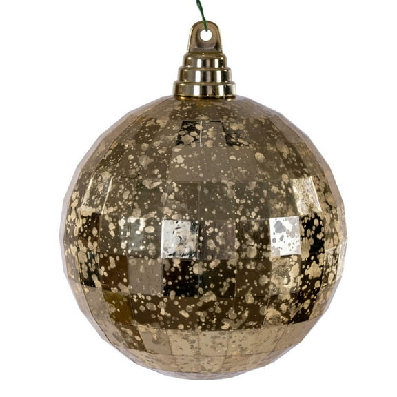 4.75" Gold Mirror Mercury Orn 4/Bag