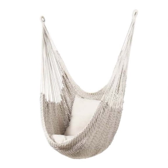 NEXAVKPR Mesh Hammock Chair Porch for Seat Woven Hanging Rope String Netted Swing Outdoor Indoor Garden Furniture for Yard Bedroom Patio Decoration