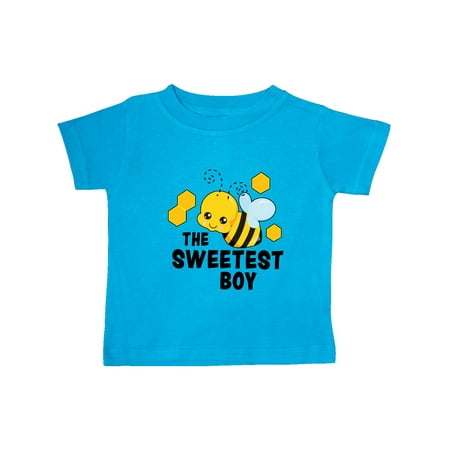 

Inktastic The Sweetest Boy with Bee and Honey Combs Gift Baby Boy or Baby Girl T-Shirt