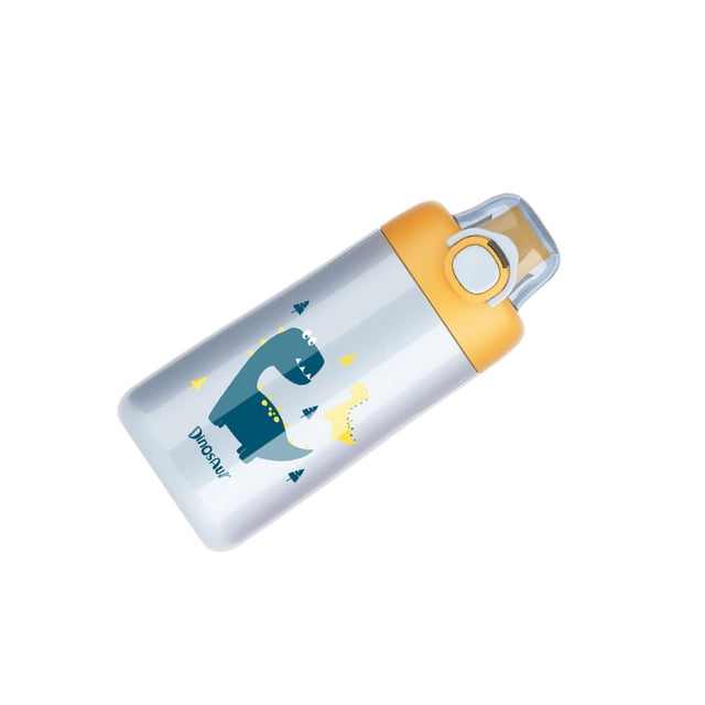 Billuyoard Botella aislada de viaje, taza de vacío ligera, taza de agua de 350ml con cubierta que rebota, oficina, Hotel, hogar, empresa, Camping, deportes Cocina y Comedor Azul Claro/350ML Billuyoard HA068293-03