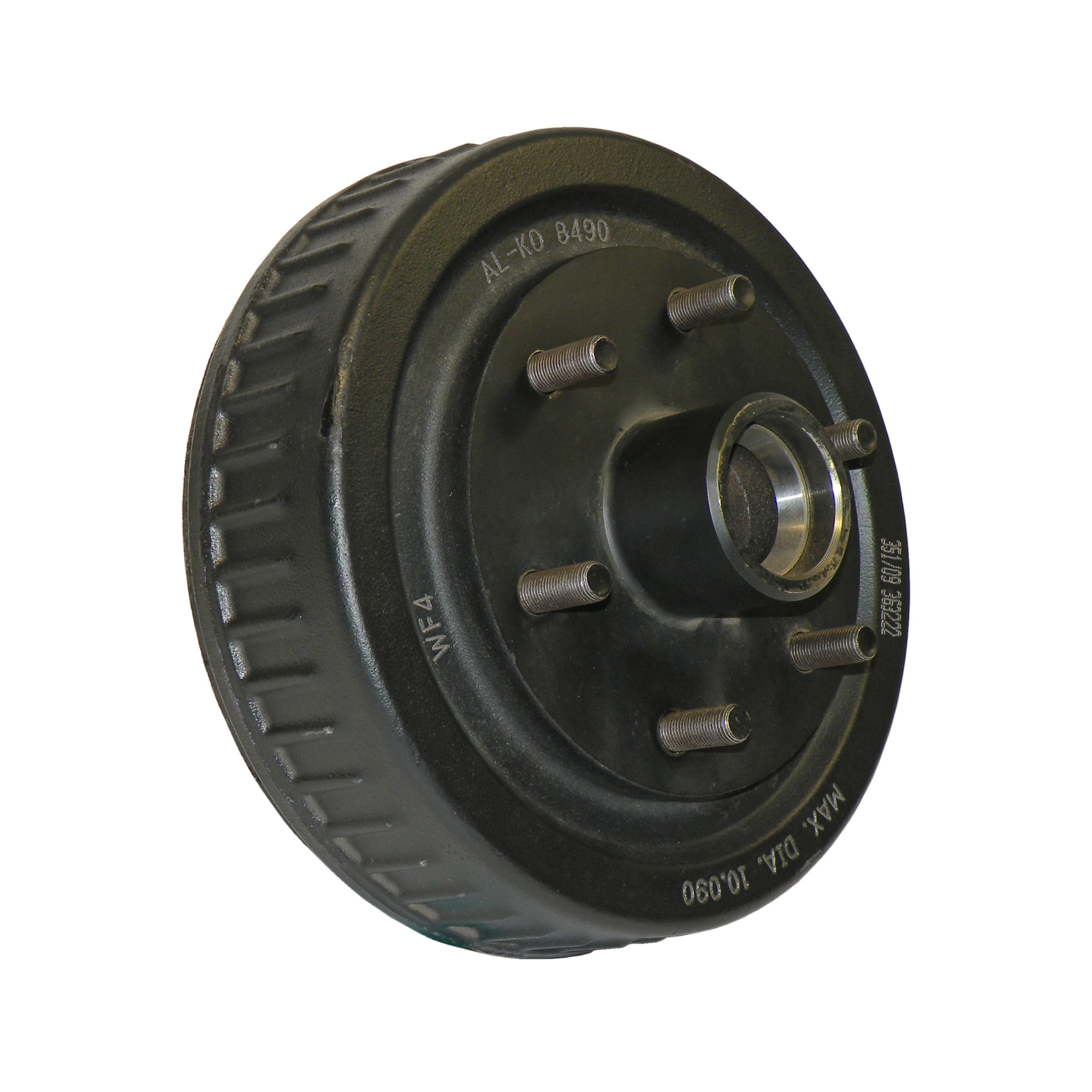 Trailer HubDrum For 13/8" To 11/16" Tapered Spindles