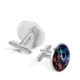 thumbnail image 3 of Galactic Space Ravishing Formal Attire Stainless Steel Cuff Link Set for Special Occasions, 3 of 6