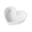 White S, variant on 10 Inch Mini Heart Shaped Cake Pans Nonstick Silicone Heart Cake Molds for Baking Set of 1 (Red, L )