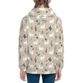 thumbnail image 6 of Naloa Cute Alpaca Teenage Zipper Hoodie, Long Sleeve Zip Up Hoodies Casual Jackets Tops for 7-12 Years-Medium, 6 of 6