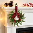 thumbnail image 6 of 10.6in Artificial Christmas Wreath With Berries for Front Door, Xmas Wreath for Holiday Christmas Party Decorations, 1pcs, 6 of 9