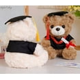 thumbnail image 6 of Graduation Bear Plush Stuffed Animal Plush Toy Graduation Gift - White Bear with Red Tassel, 9" tall, 1 count, 6 of 6