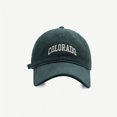 thumbnail image 3 of Gorros de béisbol con bordado de COLORADO para mujer y niña, gorras de béisbol que combinan con todo, para exteriores, Unisex, 2022, 3 of 4