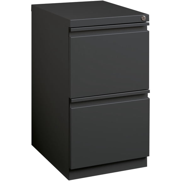 Lorell, File/File Mobile Pedestal, 1 Each, Charcoal