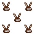 thumbnail image 2 of VONKY Cute Rabbit Hat with Adjustable Ears Warm Animal Soft Plush Brown 55cm 5Set, 2 of 6