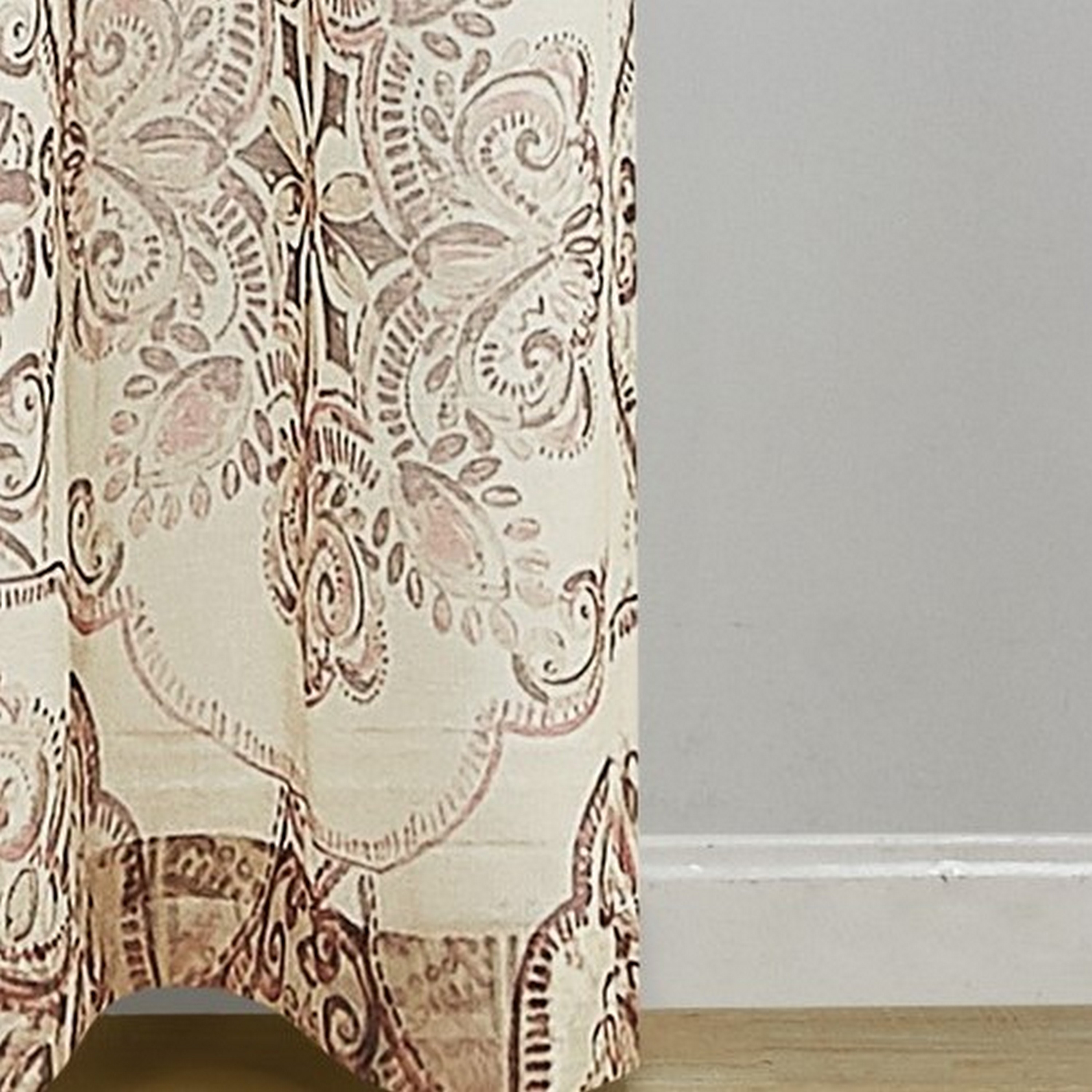 VCNY Home Adale Blush Medallion Grommet Sheer Curtain Panel, 54" x 84"