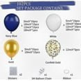 thumbnail image 2 of Navy Blue and Gold Balloon Arch Kit, 102PCS of Blue, Gold, and White Balloons with Confetti Balloons for Party Decorations, Matte Latex Suit_Perfect Gift, 2 of 5