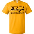 thumbnail image 3 of Inktastic From Raleigh North Carolina in Black Distressed Text T-Shirt, 3 of 5