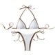 thumbnail image 2 of Trajes de baño para mujer, bikinis de cintura alta con cordón ajustable, traje de baño fruncido, conjunto dividido, trajes de baño para mujer, trajes de baño para mujer, traje de baño para mujer, traj, 2 of 7