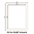 thumbnail image 2 of Silver Mist Picture Frame Mat for 26x32 Frames - Fits 21x28 Photos - 10 Mats, 2 of 7