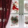 thumbnail image 3 of Pegatinas de pared de Papá Noel de copo de nieve de Navidad, pegatinas electrostáticas, ventana, pegatinas de pared decorativas visuales de doble cara, 3 of 3