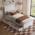 thumbnail image 5 of AFI Aveline Twin XL Platform Bed with Matching Footboard & Storage Drawers, White, 5 of 13