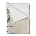 thumbnail image 2 of Wording Soft Flannel Fleece Throw Blanket, Retro Frame with Words of Wisdom About Leadership and Success, Cozy Plush for Indoor and Outdoor Use, 70" x 90", Ivory Eggplant Turquoise, by Ambesonne, 2 of 5