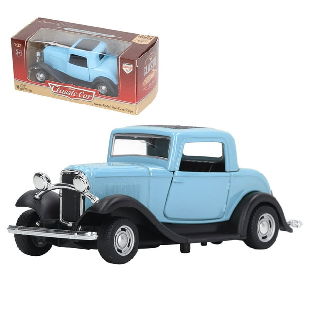 Modelo de coche de aleación clásico, modelo de coche clásico 1:32 Modelo de coche antiguo Modelo de coche retro Rendimiento sólido