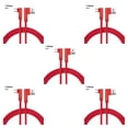 thumbnail image 1 of Sidaley Cable de carga rápida Reemplazo del cable de datos de doble codo para la interfaz micro USB del teléfono móvil Android, rojo, 1 m Rojo 1M 5piezas, 1 of 6