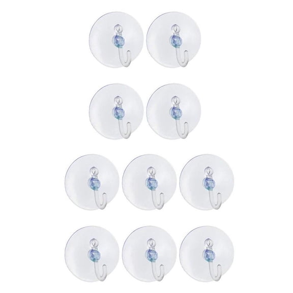 10x WINDOW SUCTION CUP HOOKS 40/50mm SUCKER HANGER Hanging Plastic Small