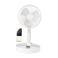 thumbnail image 1 of Ventilador de pedestal oscilante portátil Ventilador de pedestal telescópico Ventilador de escritorio plegable Altura Blanco, 1 of 9