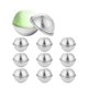 thumbnail image 1 of 20 piezas (10 moldes) de metal para bolas de baño DIY para manualidades, suministros de bricolaje, 5,5 x 2,5 cm., 1 of 5