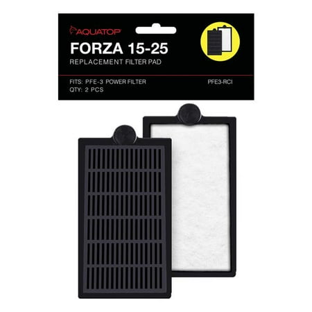 UPC: 0810281020518 | Aquatop PFE3-RCI FORZA Replacement Filter Insert with Activated Carbon for PFE-3  2-Pack