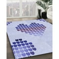 thumbnail image 2 of Ahgly Company Indoor Rectangle Patterned Heavenly Blue Area Rugs, 5' x 7', 2 of 6