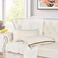 thumbnail image 6 of Home Soft Things Suede Throw Pillow Cover with Big Zipper 2 Pieces - Beige - 14" x 26", 6 of 6