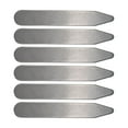 thumbnail image 3 of 6 piezas de soportes para cuello con bordes lisos de metal, opciones de varios tamaños, para camisas de vestir, mujeres y hombres 70 mm x 10 mm x 08 mm, 3 of 9