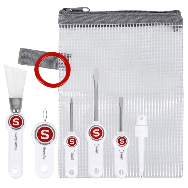 Kit de mantenimiento para máquinas de coser SINGER de 7 piezas con bolsa de almacenamiento