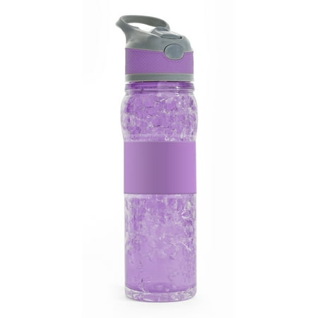 Mainstays 21 oz Freezable Double Wall Insulated Gel Water Bottle – Purple