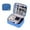 Sky Blue, variant on Digital Storage Organizer Bag for Electronics - Travel Cable Organizer with Zippered Pockets, USB SD Card Slots, Water-Resistant Nylon Tech Accessory Case for Chargers Power Banks Headphones