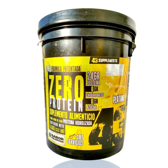 43 Proteina Zero Hidrolizada 6 kg Platano 43 Supplements 43 Supplements 43SUPZEROPLATANO13LBS